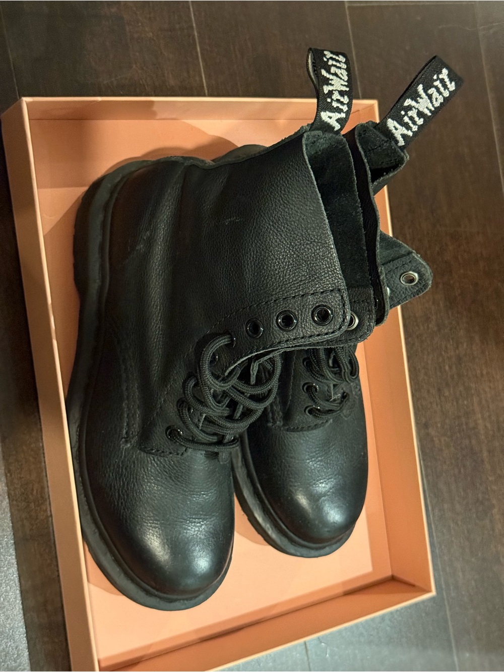 Dr. Martens Black Lace-Up Leather Boots